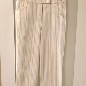 Gunex pants, white/beige stripped, size 6